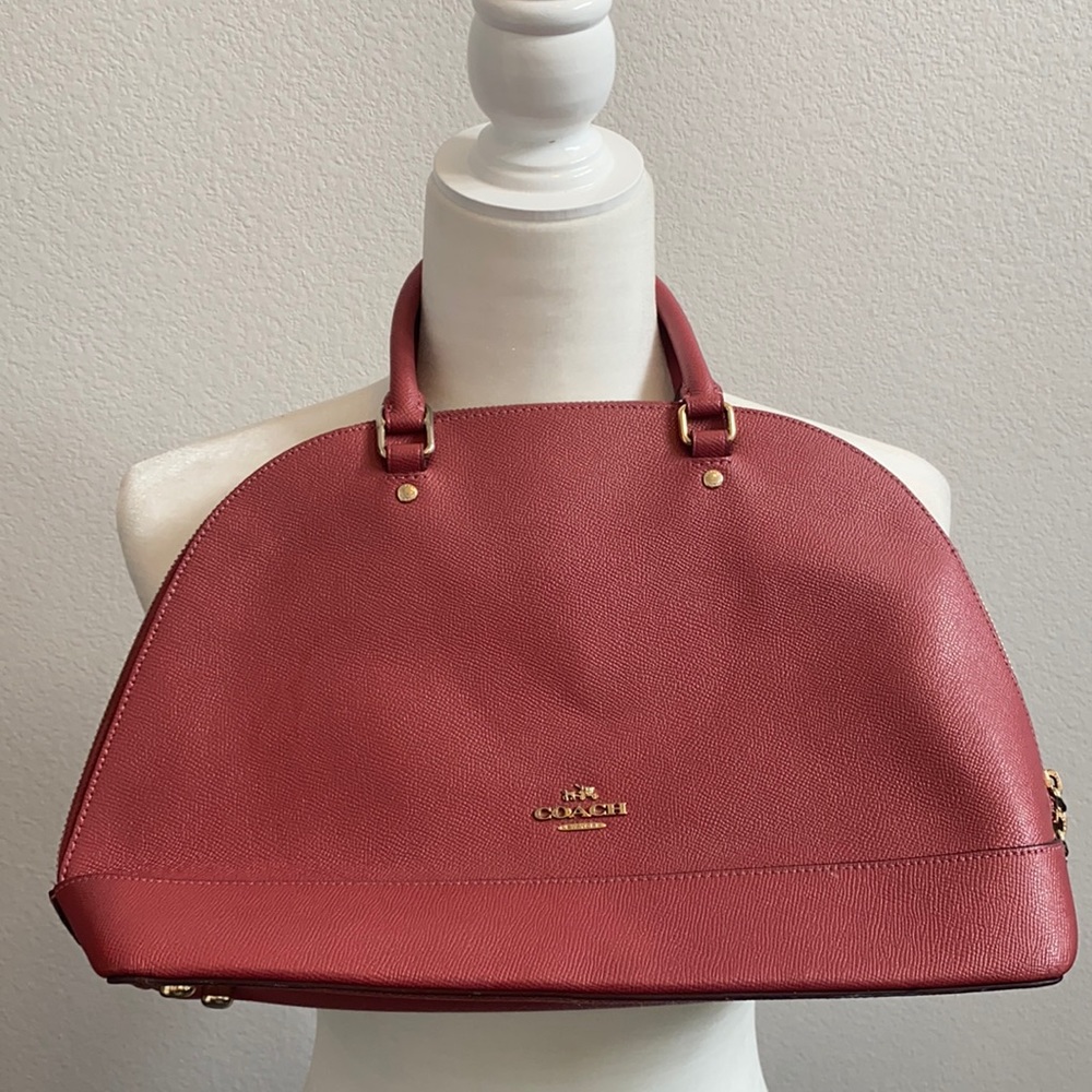 Coach Red Sierra Satchel Bag